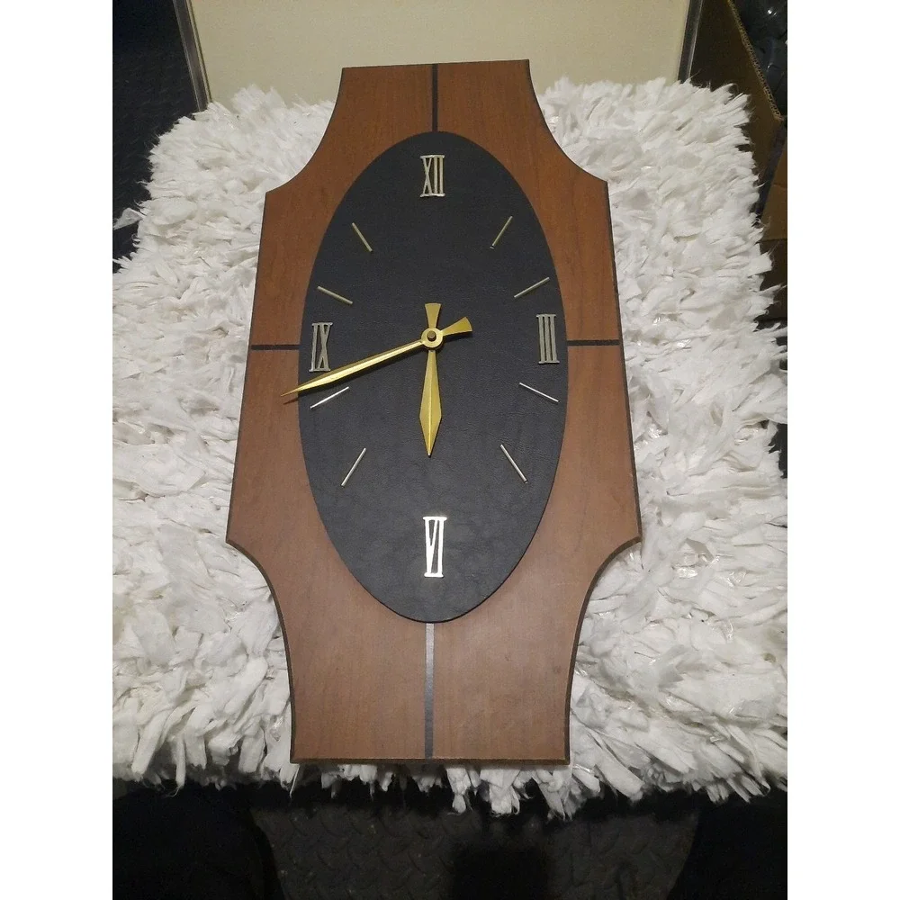 Mid-Century Wood Kienzle Wall Clock Made In Germany